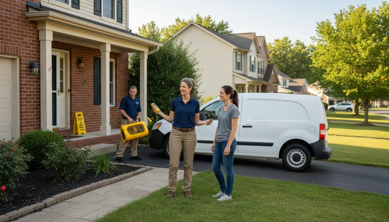 Residential water damage restoration in Buckeye, AZ
